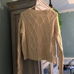 Cable knit sweater